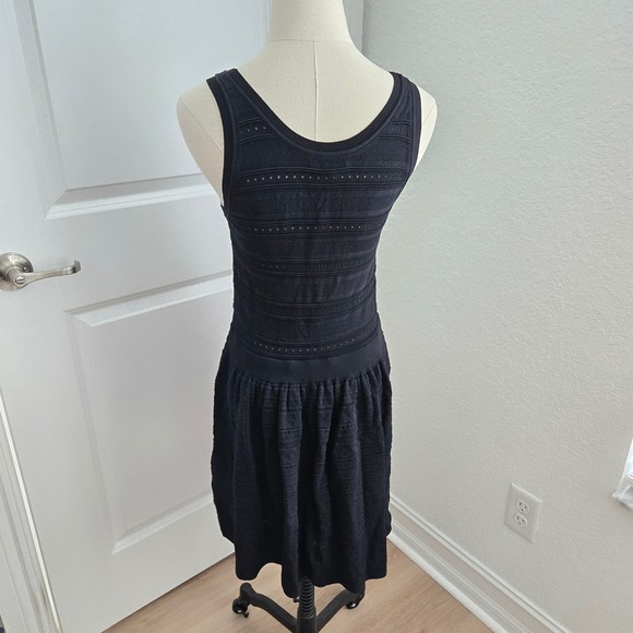 J.Crew Open-Knit Mini Dress Black.‎ Size S CD360 - Picture 3 of 9